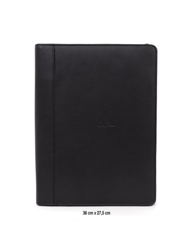 mallette pour ordinateur portable de peau le noir AC-SACPORT-122-BLACK