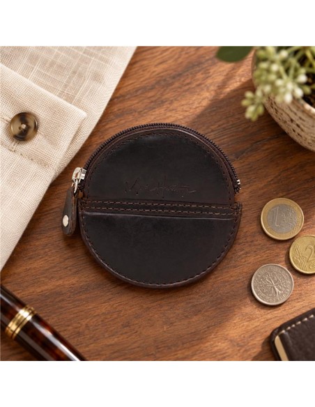 Brown leather wallet
