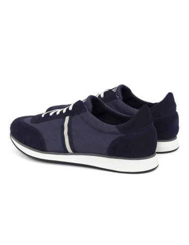 Blue suede sneakers