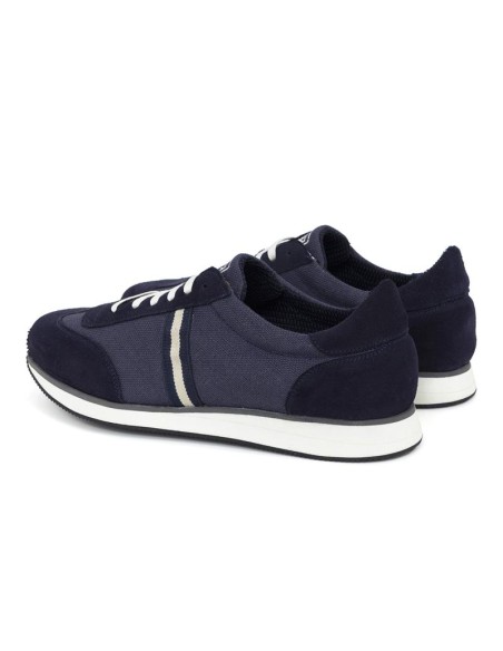 Blue suede sneakers