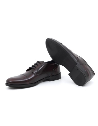 Burgundy leather derby