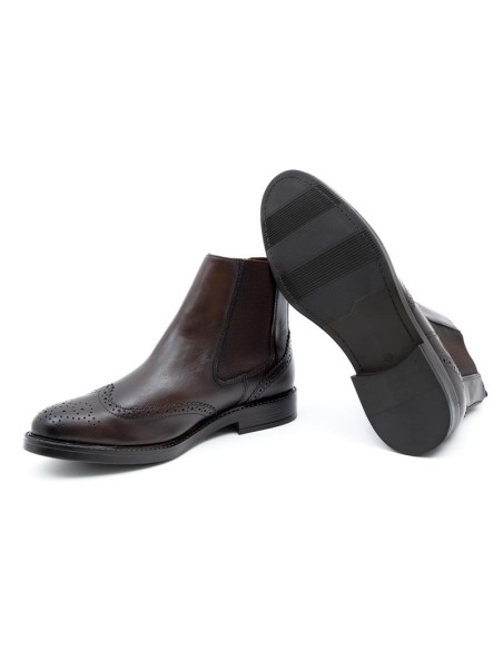 bottines chelsea de peau cuir ARNUBA-CUERO