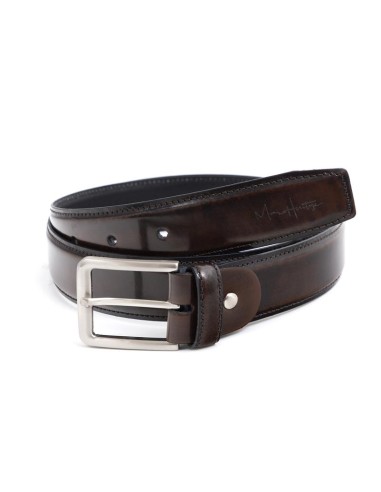 Ceinture de peau marron B-ANIK-MARRON