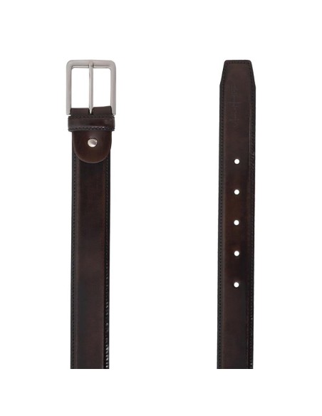 Ceinture de peau marron B-ANIK-MARRON