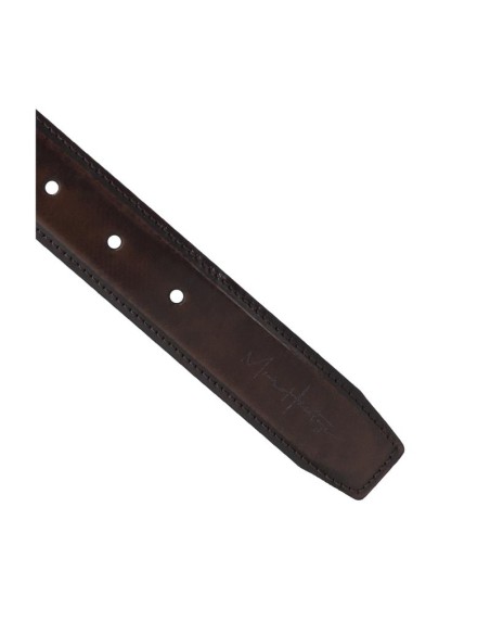 Ceinture de peau marron B-ANIK-MARRON