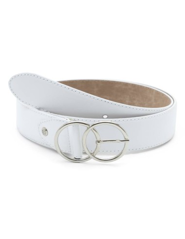 ceinture femme en cuir blanc WB-SIKKY-BLANCO