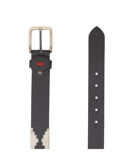 Ceinture de peau marron B-ARGIL-HIELO