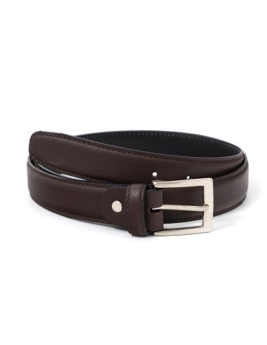Ceinture de peau marron B-BOXET-MARRON