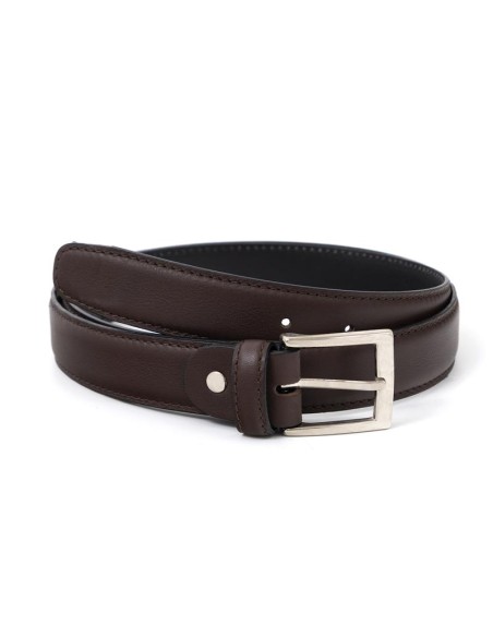 Ceinture de peau marron B-BOXET-MARRON