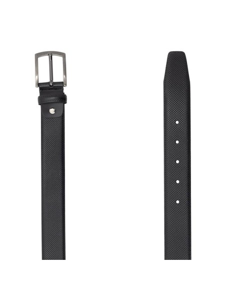 Black leather belt