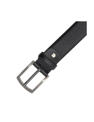 Black leather belt