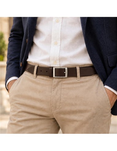 Brown leather belt
