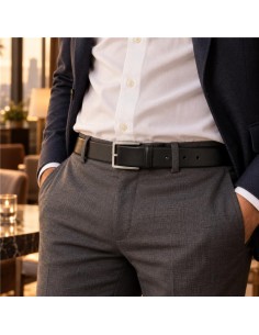 Ceinture de peau le noir B-CORVIR-NEGRO