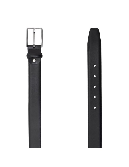 Black leather belt