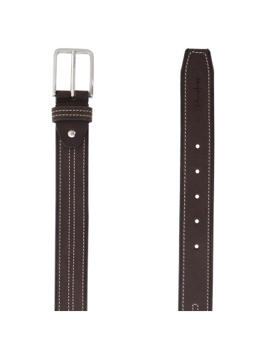 Brown leather belt