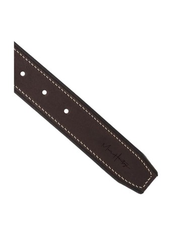 Brown leather belt