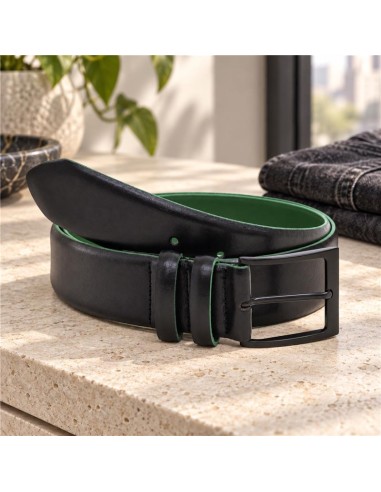Ceinture de peau le noir B-RAMPE-BLACK