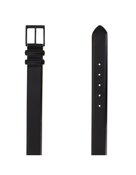 Black leather belt