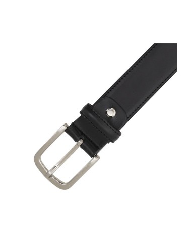 Black leather belt