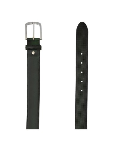 Green leather belt