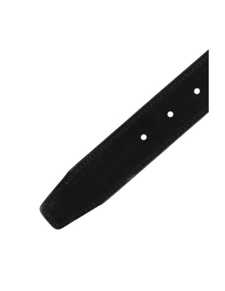 Black suede belt