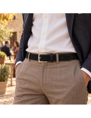 Black suede belt