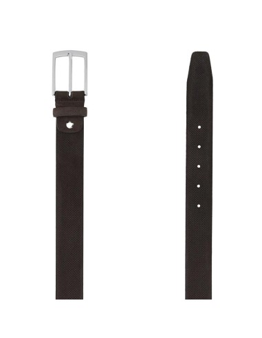 Brown suede belt