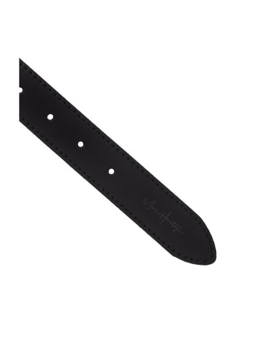 Black leather belt