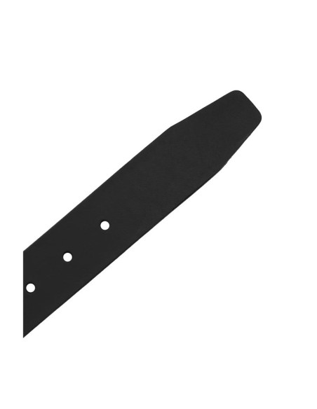 Black leather belt