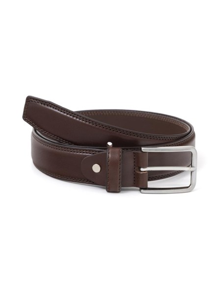 Brown leather belt