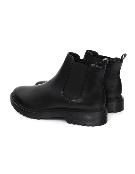 bottines chelsea de peau le noir BERNAL-NEGRO