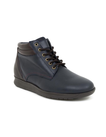 Blue leather boot