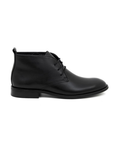 Black leather boot