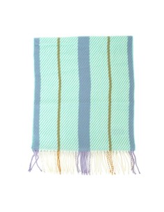 Green Striped scarf 2