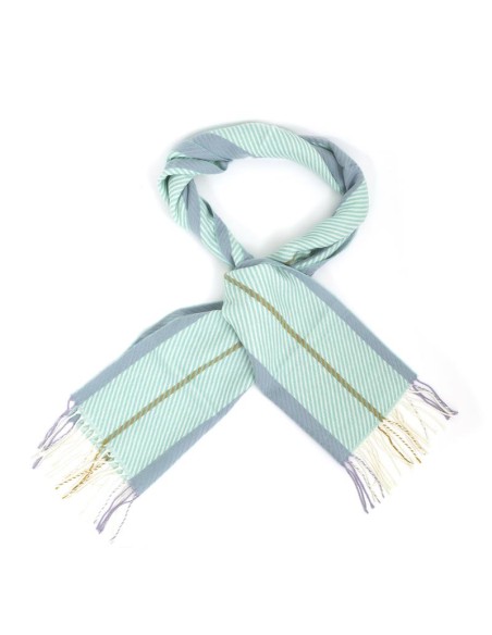 Foulard rayé vert BUF-MADELINE-MINT