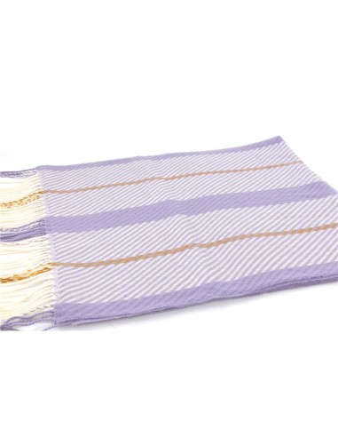 Foulard rayé blanc BUF-MADELINE-WHITE