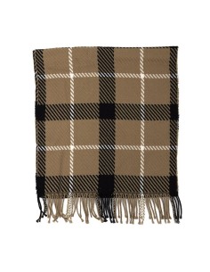Brown Squared men's scarf 2