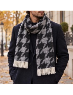Foulard pour homme timbré le noir BUF-MISPIGA-BLACK