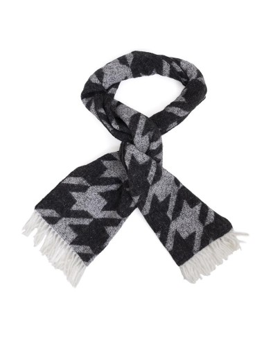 Bufanda para hombre estampada suaves al tacto color negro