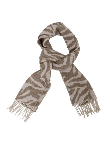 Foulard timbré beige BUF-MIZEBRA-BEIGE