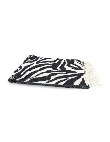 Bufanda estampada suaves al tacto color negro