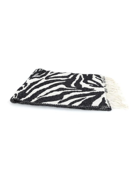 Bufanda estampada suaves al tacto color negro
