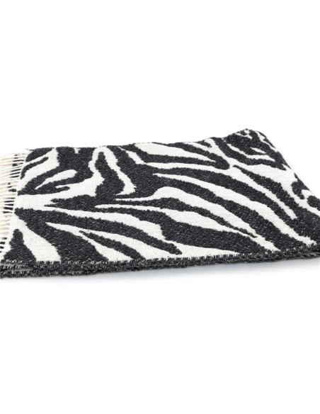 Bufanda estampada suaves al tacto color negro