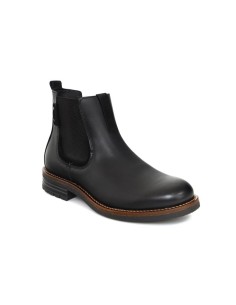 Botines Chelsea de piel con elástico lateral color negro 2