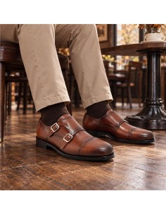 Light Brown leather monkstrap