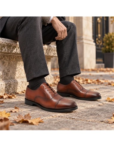 Oxford de peau marron CORESA-MARRON