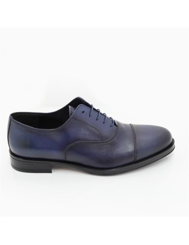 Oxford de piel con plantilla extraible color azul