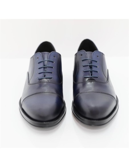 Oxford de piel con plantilla extraible color azul