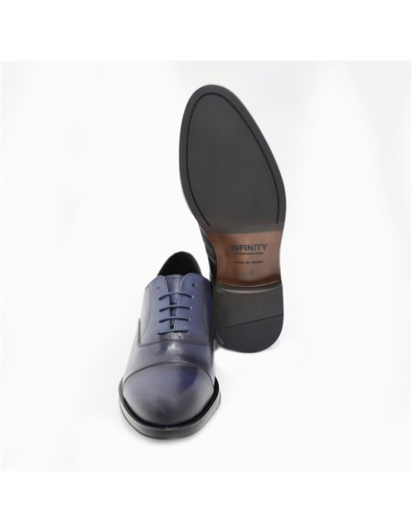 Oxford de piel con plantilla extraible color azul
