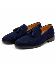 Blue suede moccasin 2